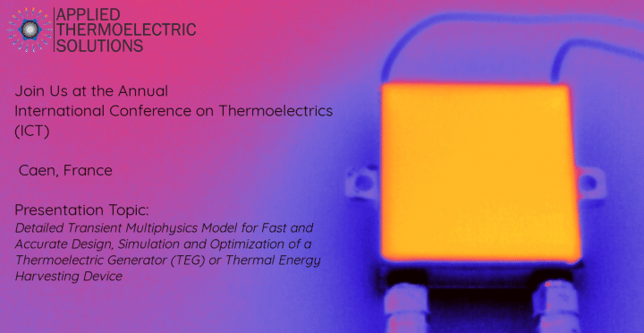 Thermoelectric generator module thermal image